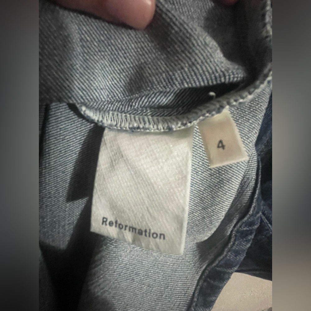 Reformation Parker Denim Blue Women's Dress - Picture 5 of 6